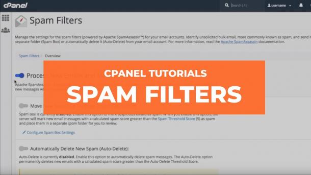 Como usar la función de Spam Filters o Filtros de Spam en CPANEL